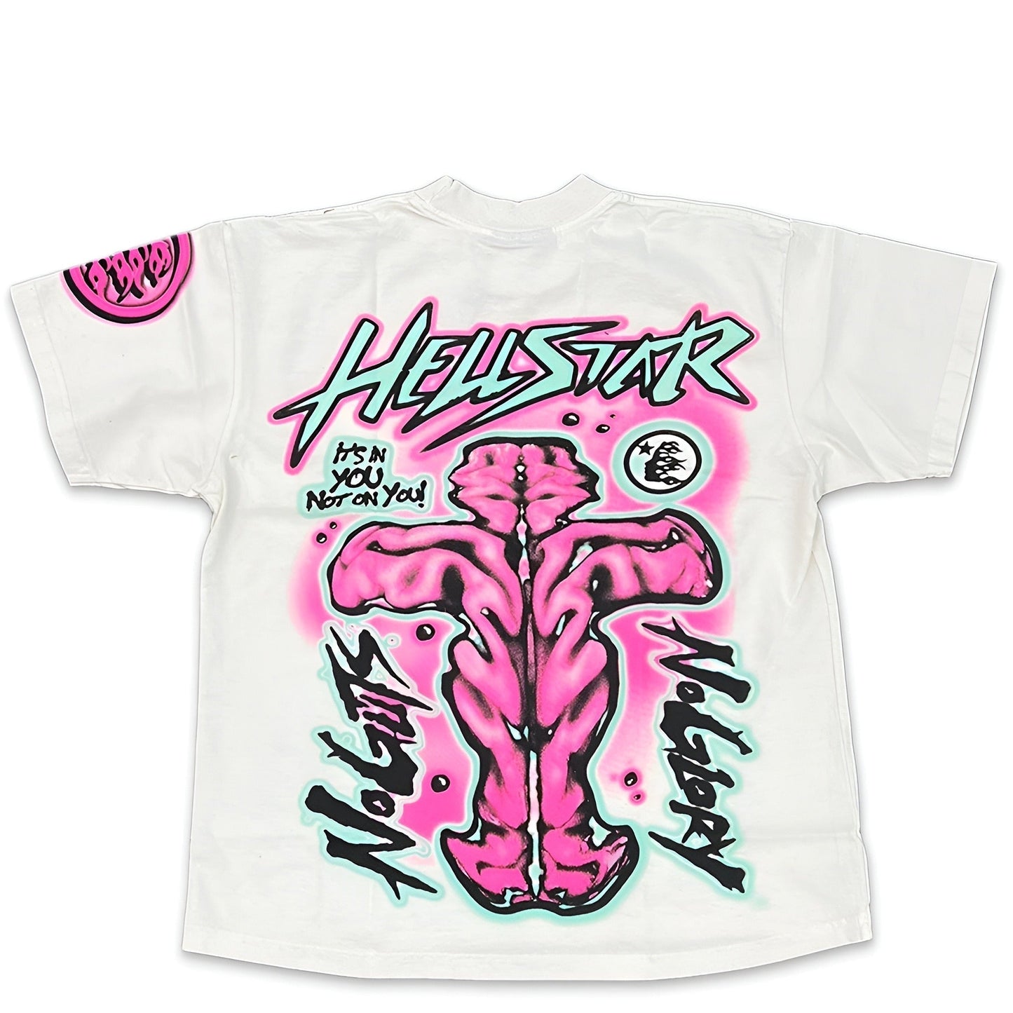 HELLSTAR T-SHIRT - GUTS N GLORY - WHITE
