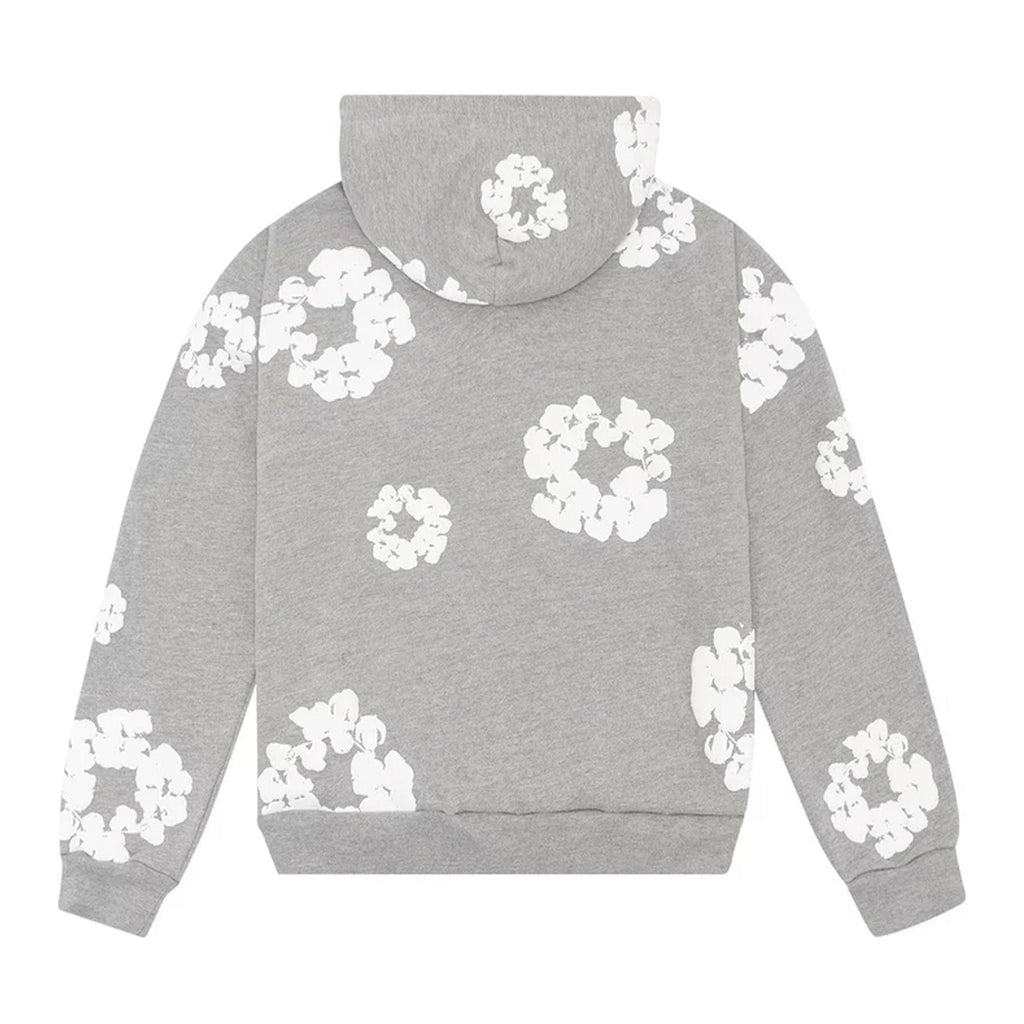 DENIM TRS HOODIE - GREY