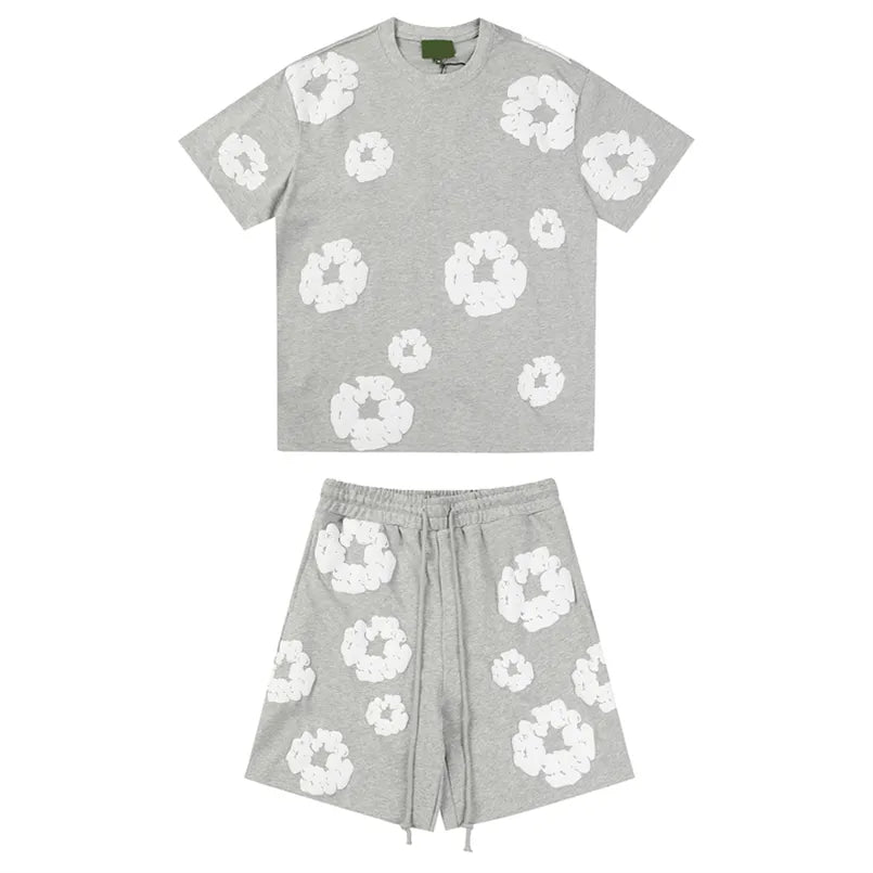 Flower Tear Set: Grey