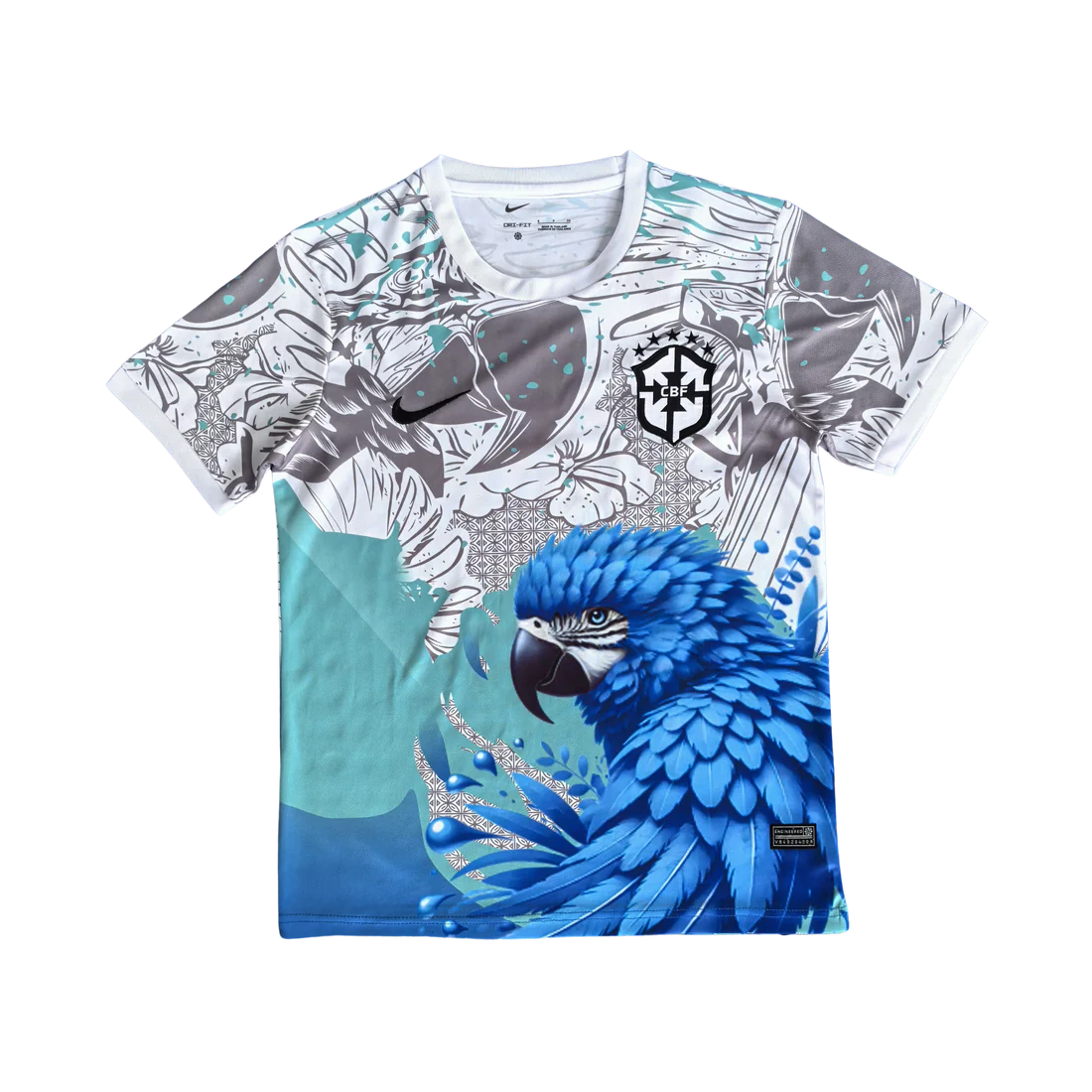 *SALE* BRAZIL JERSEY - SPECIAL PARROT EDITION GREY