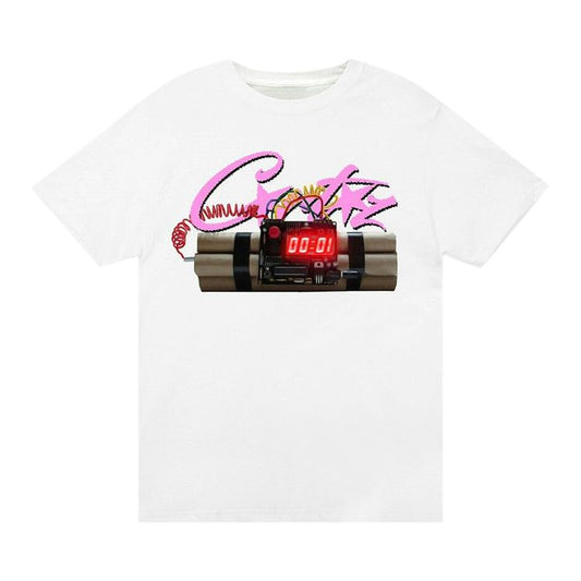 CRTZ T-SHIRT - PINK BOMB - BLACK