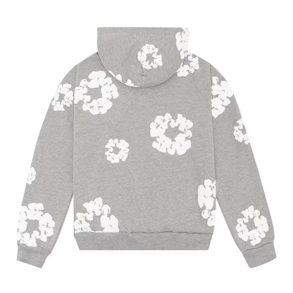 DENIM TRS HOODIE - GREY