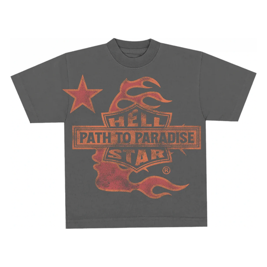 HELLSTAR T-SHIRT - RED FLAME - BLACK