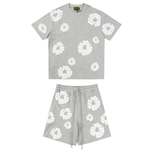 Flower Tear Set: Grey