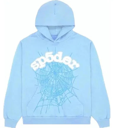SP5DER WEB HOODIE -  Light Blue